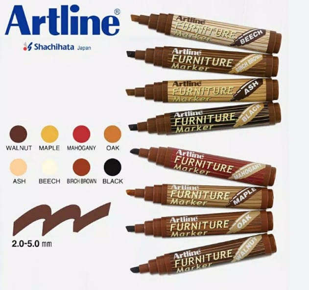 ปากกาเพ้นท์ ARTLINE EK-95 หัวตัด ขนาด 2-5 มม. สี WALNUT_2